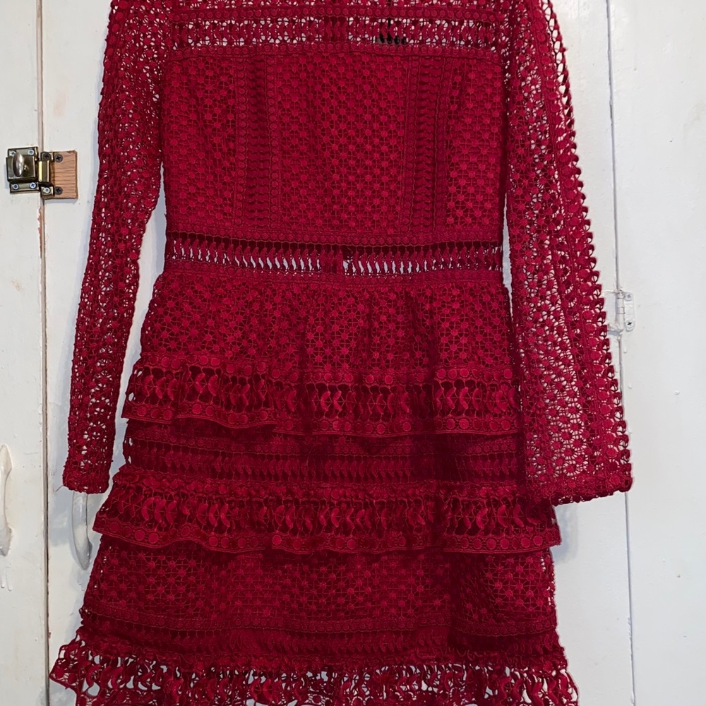Romeo and Juliet deep red dress